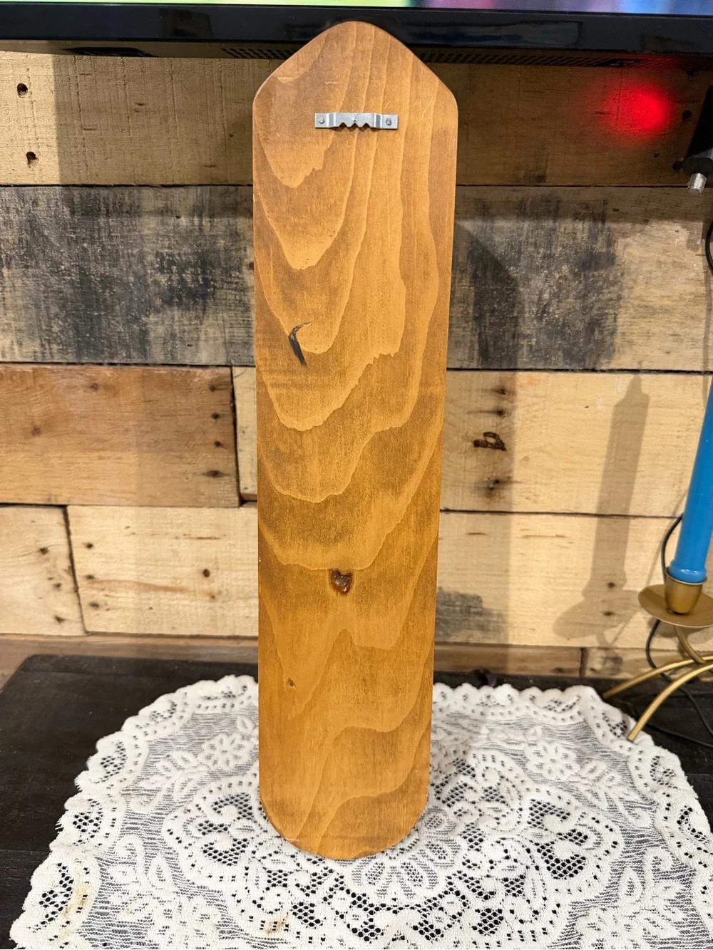 Wooden Wall Sconce Candle Holder - Warm Honey Brown